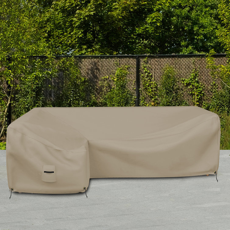Covers & All Heavy Duty Waterproof L Shaped Patio Sofa Cover, 3Sear